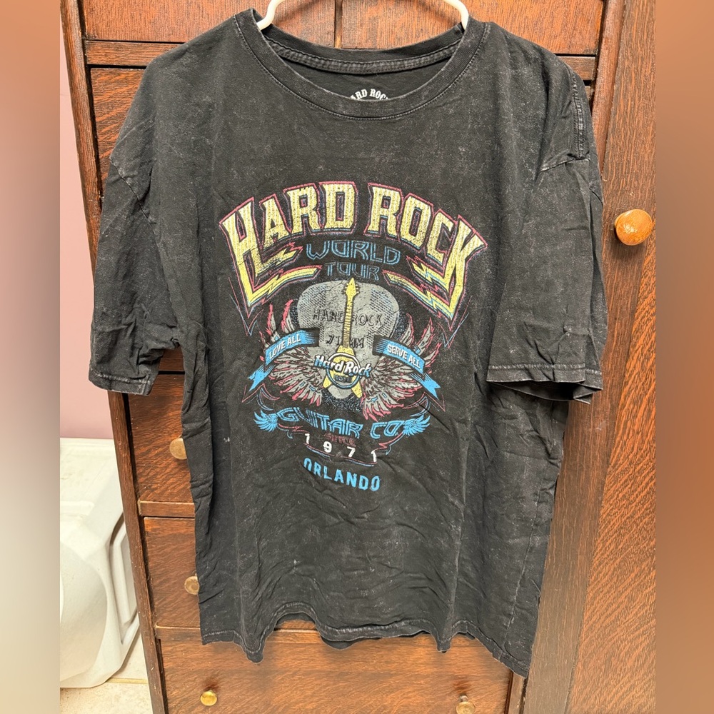 Hard Rock Classic Black Graphic Short Sleeve Tee
